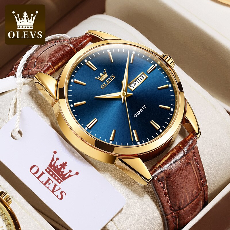 Watch dual calendar waterproof couple watch female watch