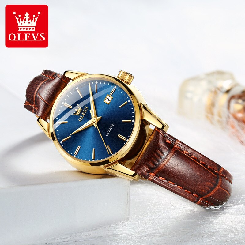 Watch dual calendar waterproof couple watch female watch