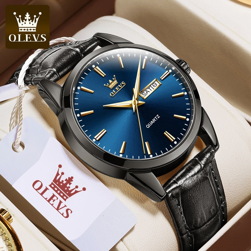 Watch dual calendar waterproof couple watch female watch