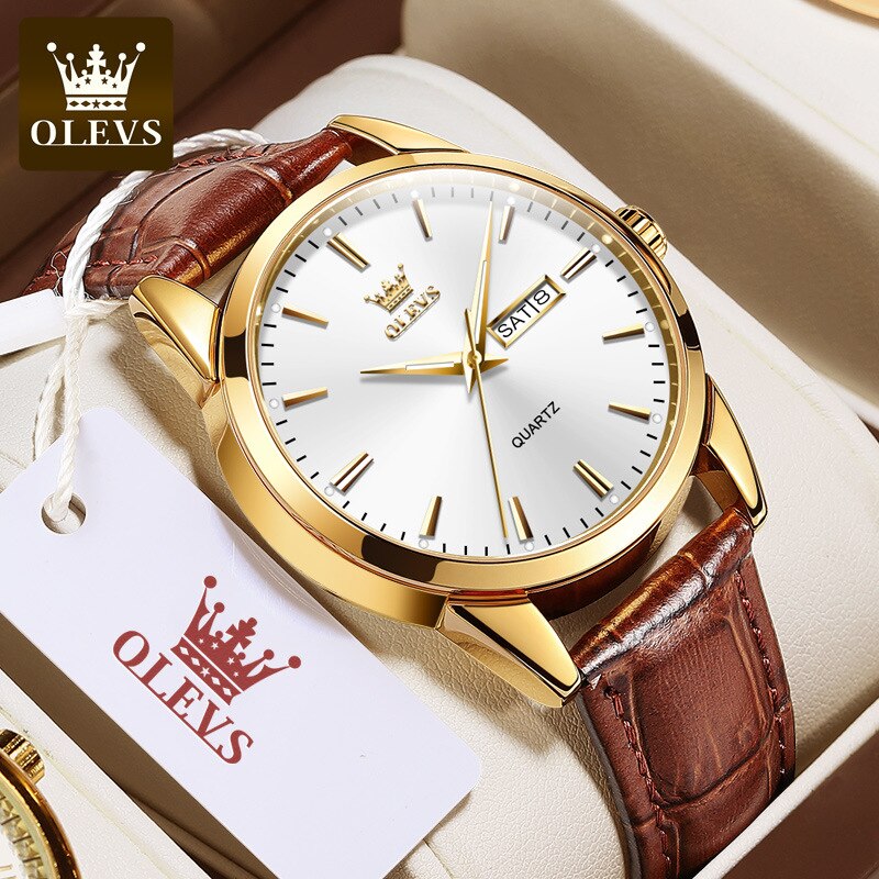 Watch dual calendar waterproof couple watch female watch