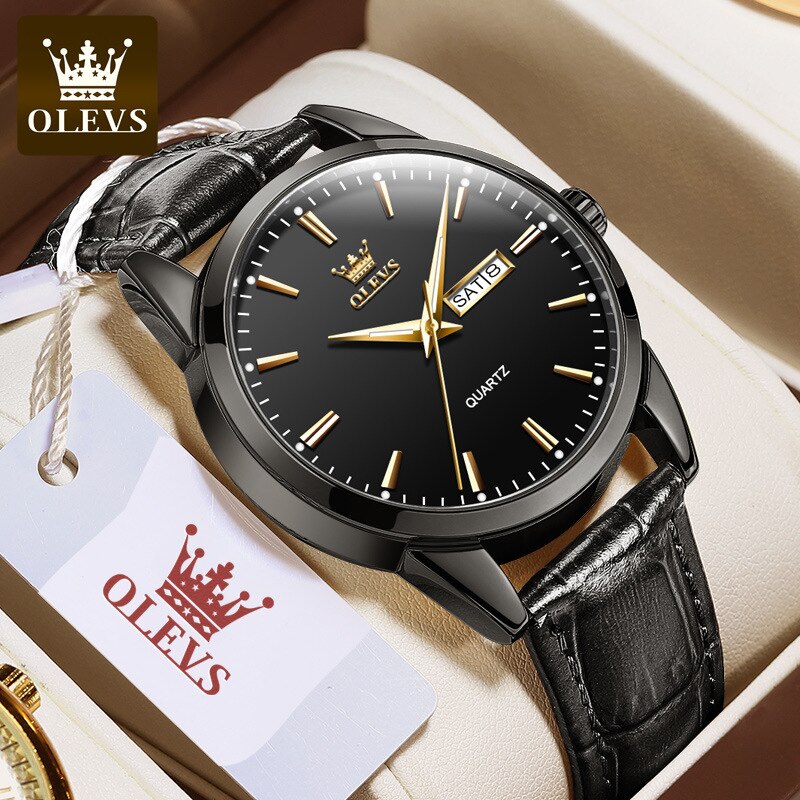 Watch dual calendar waterproof couple watch female watch