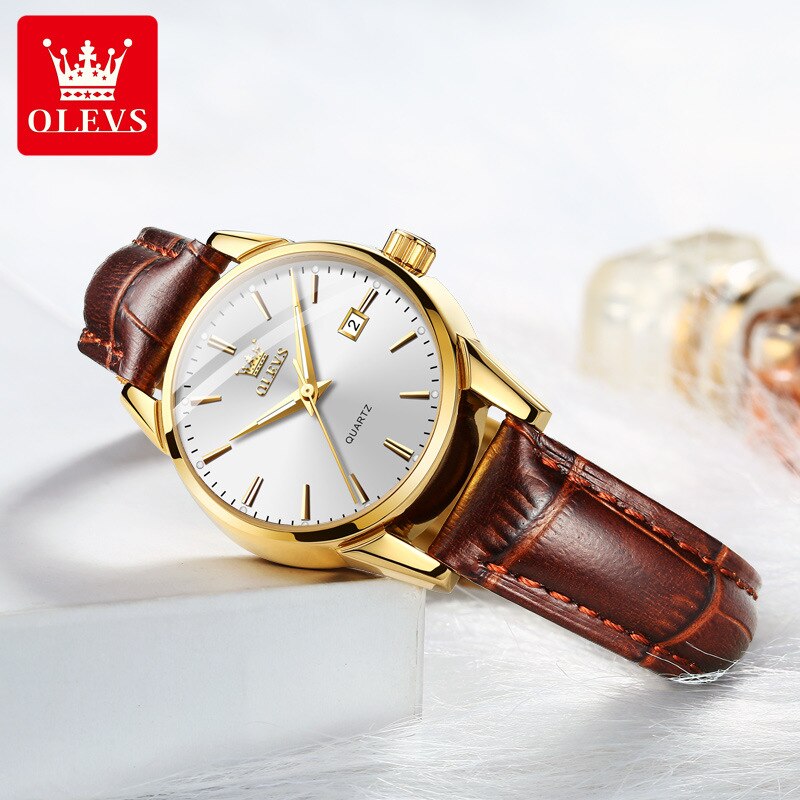 Watch dual calendar waterproof couple watch female watch