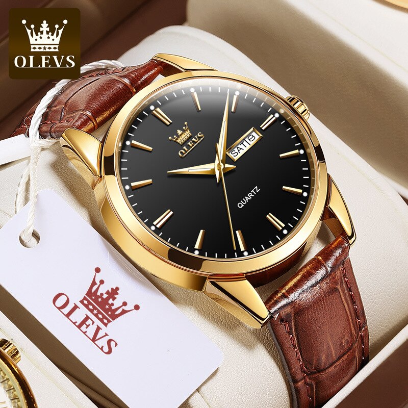 Watch dual calendar waterproof couple watch female watch