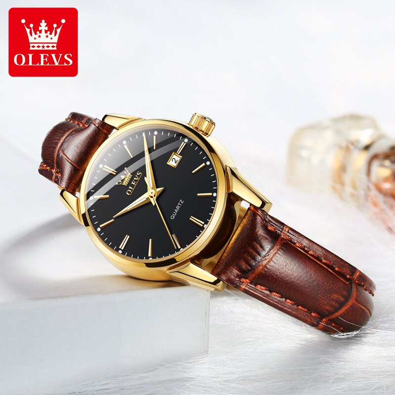Watch dual calendar waterproof couple watch female watch