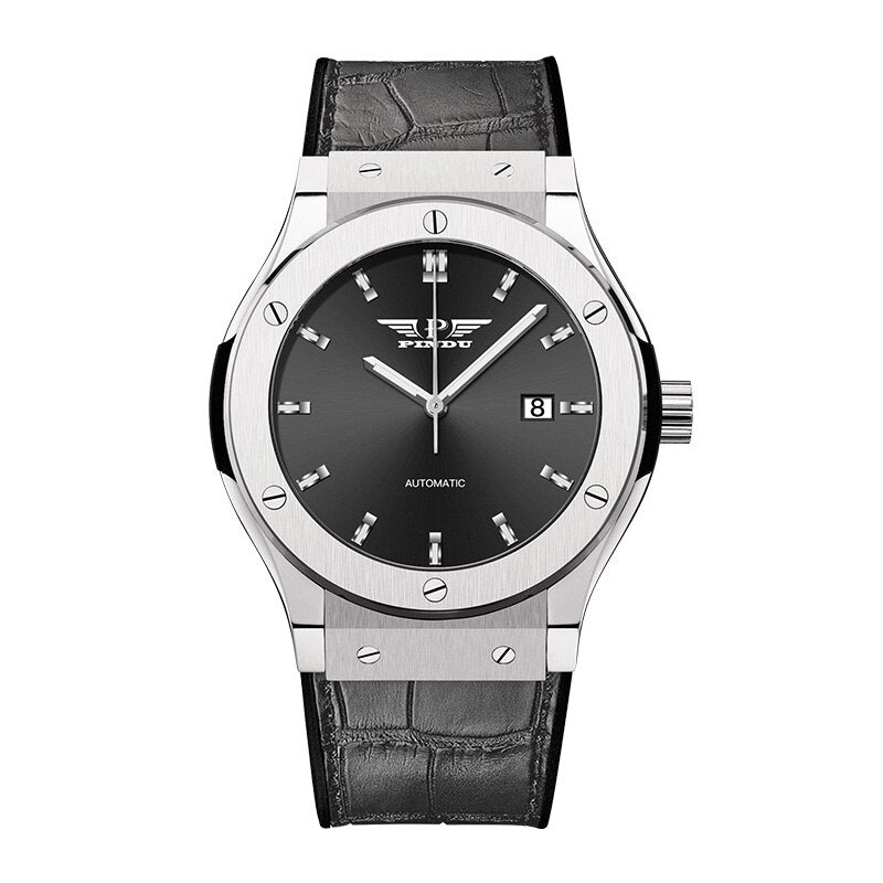 PINDU 2023 luxury men's watch brand original watch automatic men's watch skeleton fashion mechanical watch Relogio Masculino+Box