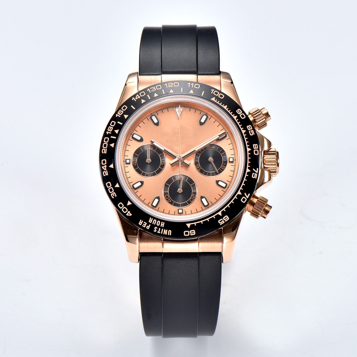DIY Custom Logo Watch Dial watch 39mmVK63 watch VK63 movement men's watch chronograph electronic multifunctional watch*