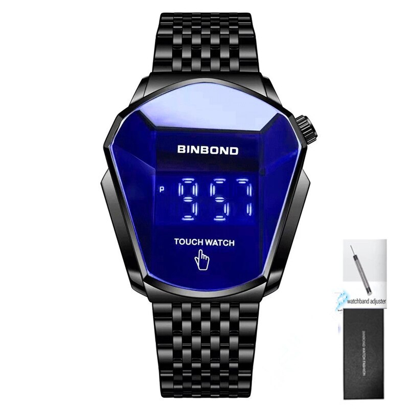 2023 BINBOND Fashion Men's Watch, Large watch style, motorcycle concept, business Style, Waterproof watch,black technology watch