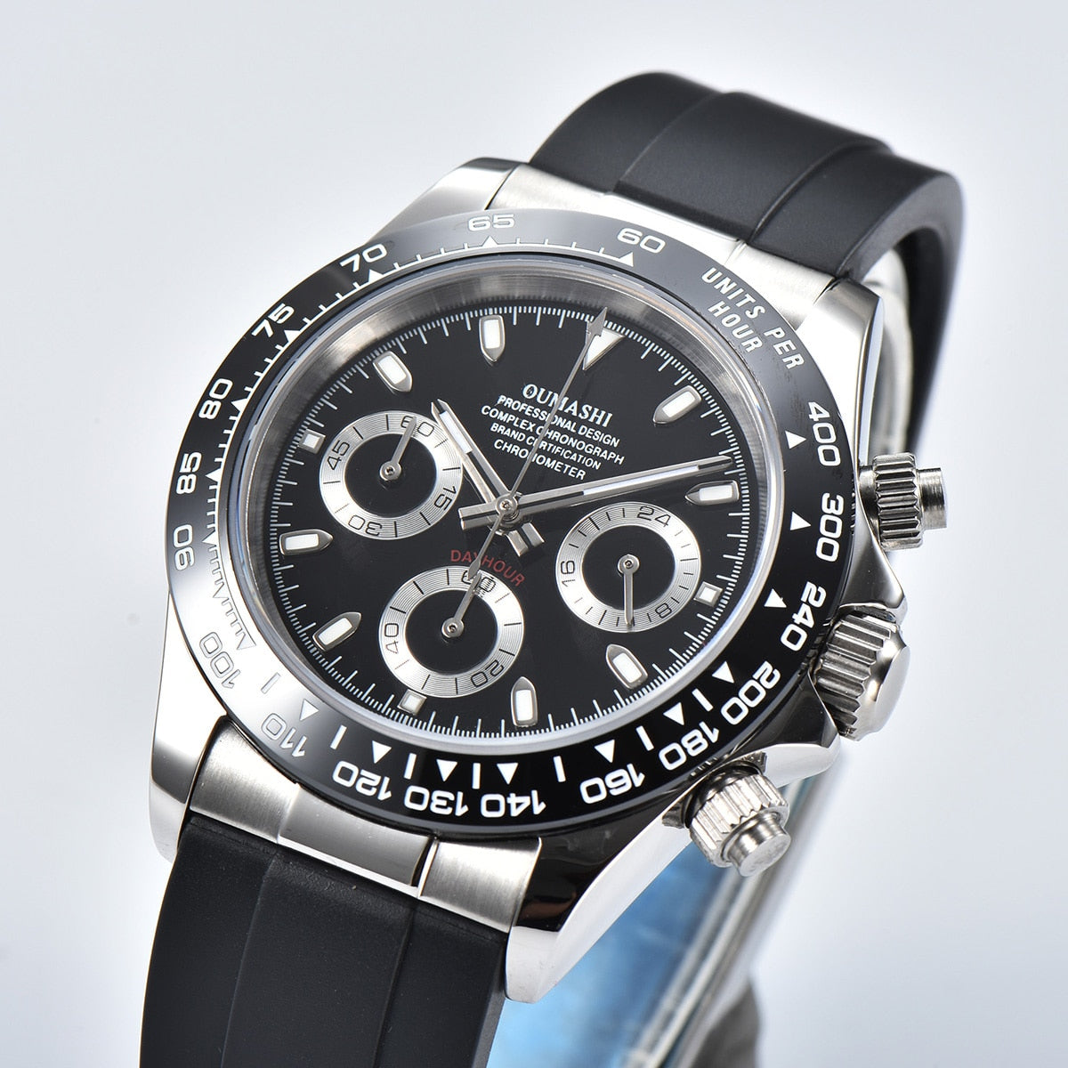 DIY Custom Logo Watch Dial watch 39mmVK63 watch VK63 movement men's watch chronograph electronic multifunctional watch*