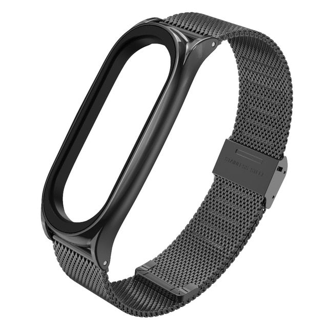 Mi Band 5 Strap For Xiaomi Mi Band 4 Strap Metal Milanese Stainless Steel Compatible Bracelet Wrist Pulseira Mi band 3 Correa - THEFASHIONBRANDS