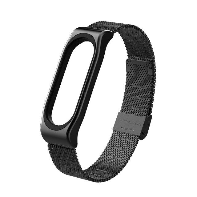 Mi Band 5 Strap For Xiaomi Mi Band 4 Strap Metal Milanese Stainless Steel Compatible Bracelet Wrist Pulseira Mi band 3 Correa - THEFASHIONBRANDS