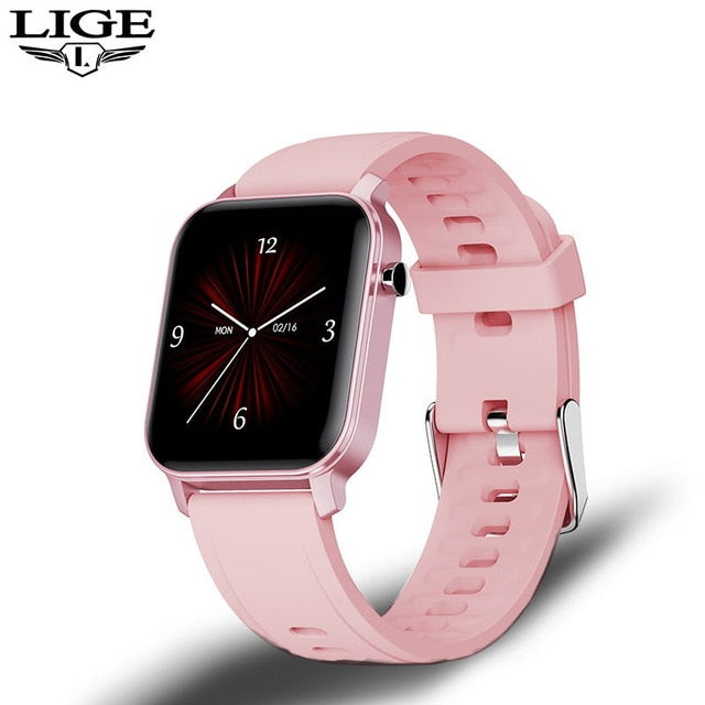 LIGE Women Smart Watch IP68 Waterproof 1.4" Full Touch Screen Sport Smart Watch Women Heart Rate Fitness Tracker Men smart watch - THEFASHIONBRANDS