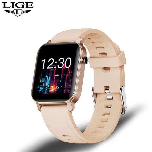 LIGE Women Smart Watch IP68 Waterproof 1.4" Full Touch Screen Sport Smart Watch Women Heart Rate Fitness Tracker Men smart watch - THEFASHIONBRANDS