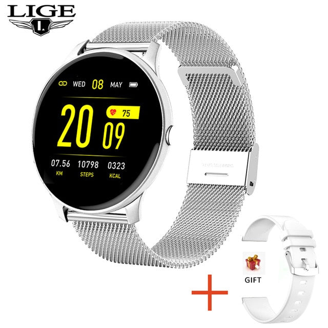 LIGE Fashion Smart Watch Ladies Heart Rate Blood Pressure Multifunctional Sport Watch Men Woman Waterproof Smartwatch Women. - THEFASHIONBRANDS