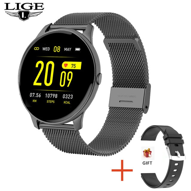 LIGE Fashion Smart Watch Ladies Heart Rate Blood Pressure Multifunctional Sport Watch Men Woman Waterproof Smartwatch Women. - THEFASHIONBRANDS