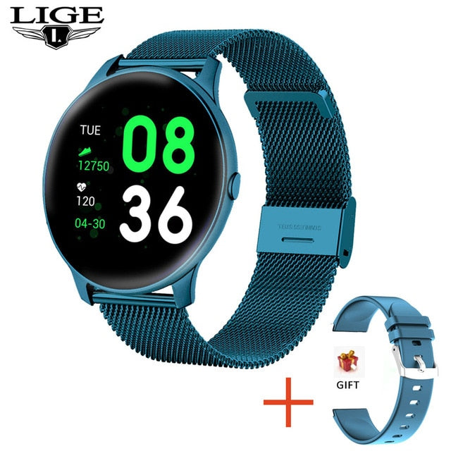 LIGE Fashion Smart Watch Ladies Heart Rate Blood Pressure Multifunctional Sport Watch Men Woman Waterproof Smartwatch Women. - THEFASHIONBRANDS