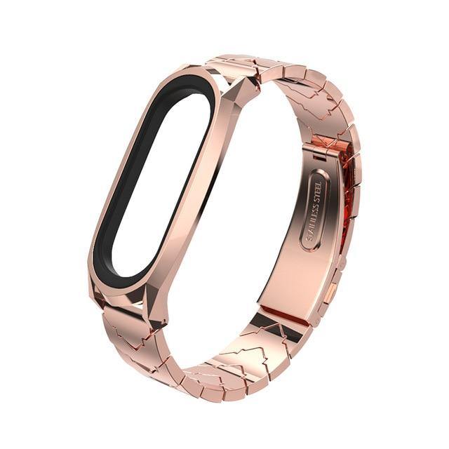 For Mi Band 5 Strap For Xiaomi Band 4 3 NFC Strap Bracelet Metal Stainless Steel Global Version Compatible Wristbands Correa - THEFASHIONBRANDS