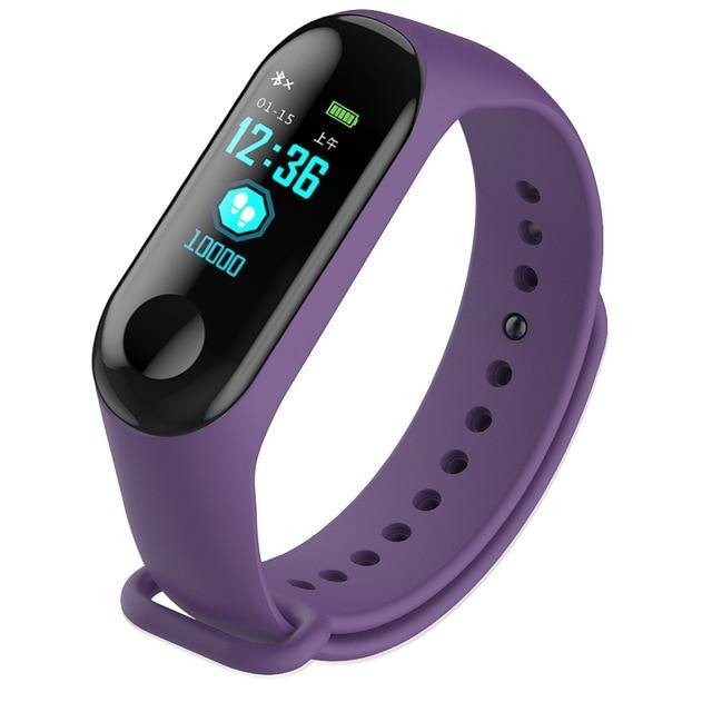 Fitness Wristwatch M3 Color Screen Smart Sport Bracelet Activity Running Tracker Heart Rate For Children Men Women Watch Hours - THEFASHIONBRANDS
