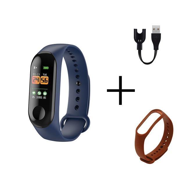 Fitness Wristwatch M3 Color Screen Smart Sport Bracelet Activity Running Tracker Heart Rate For Children Men Women Watch Hours - THEFASHIONBRANDS