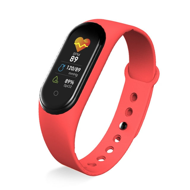 New M5 Smart Bracelet Men Fitness Smart Wristband Women Sports Tracker Smartwatch Play Music Bracelet M5 Band for Adriod IOS - THEFASHIONBRANDS