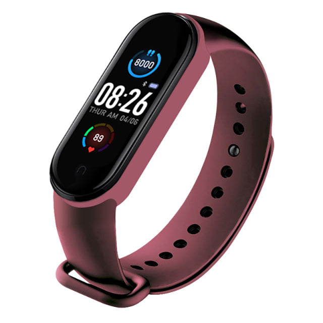 M5 Smart Bracelet Sports Fitness Tracker Women Men's Digital Wrist Watch Heart Rate Health Monitor Digital Clock For Android IOS