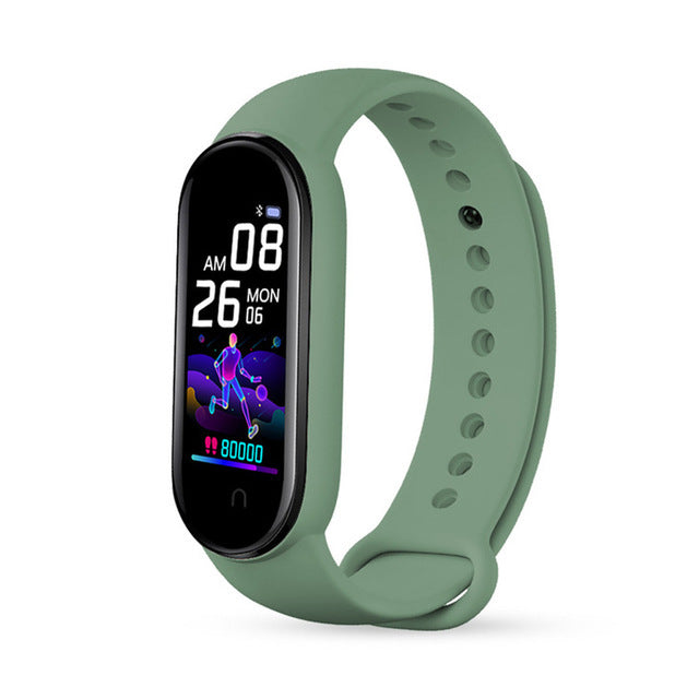 M5 Smart Bracelet Sports Fitness Tracker Women Men's Digital Wrist Watch Heart Rate Health Monitor Digital Clock For Android IOS