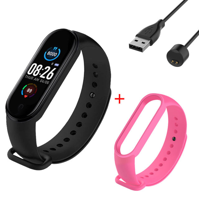 M5 Smart Bracelet Sports Fitness Tracker Women Men's Digital Wrist Watch Heart Rate Health Monitor Digital Clock For Android IOS