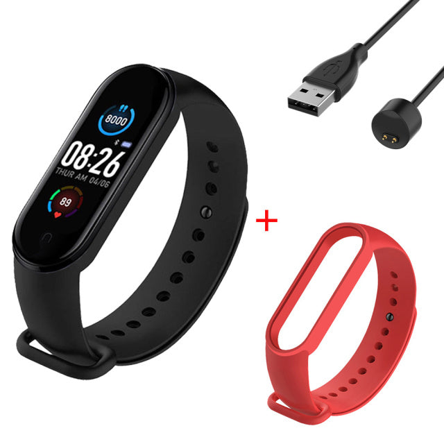 M5 Smart Bracelet Sports Fitness Tracker Women Men's Digital Wrist Watch Heart Rate Health Monitor Digital Clock For Android IOS