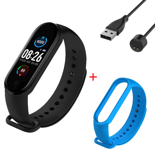 M5 Smart Bracelet Sports Fitness Tracker Women Men's Digital Wrist Watch Heart Rate Health Monitor Digital Clock For Android IOS