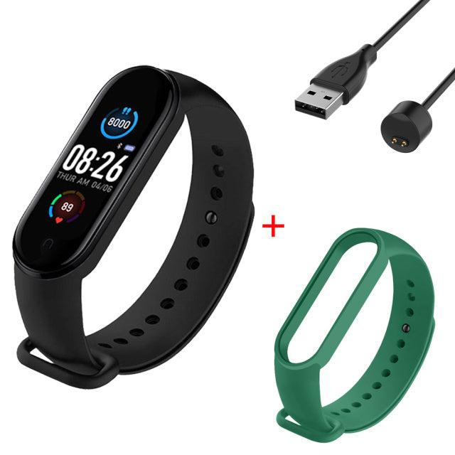 M5 Smart Bracelet Sports Fitness Tracker Women Men's Digital Wrist Watch Heart Rate Health Monitor Digital Clock For Android IOS