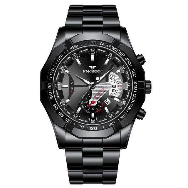 Top Brand Luxury Watch Fashion Casual Military Quartz Sports Wristwatch Full Steel Waterproof Men's Clock Relogio Masculino