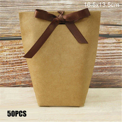 Black White Bronzing French Merci Paper Candy Bag