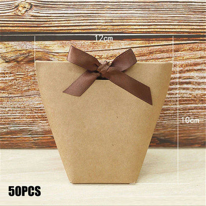 Black White Bronzing French Merci Paper Candy Bag