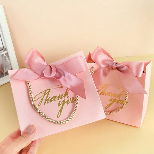 Thank You Gift Bags Reusable Paper Party Bags