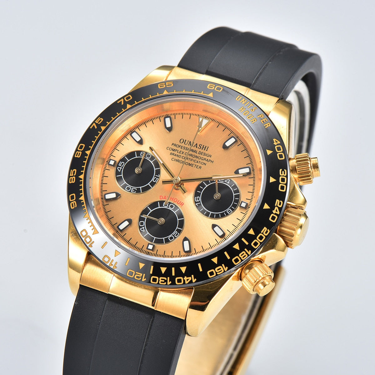 DIY Custom Logo Watch Dial watch 39mmVK63 watch VK63 movement men's watch chronograph electronic multifunctional watch*