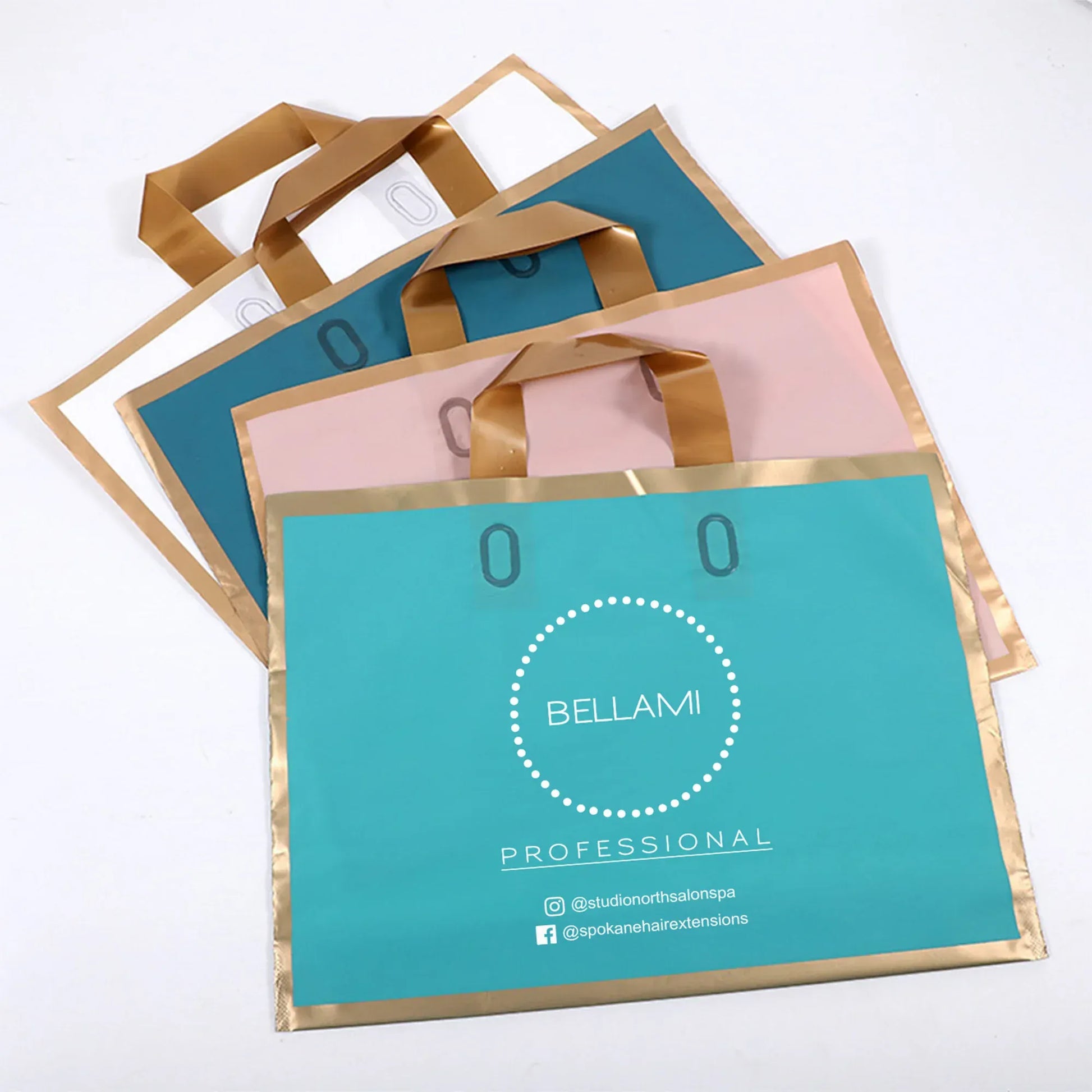 Custom logo frosted shopping bags plastic gift bags - TIMECRAFT