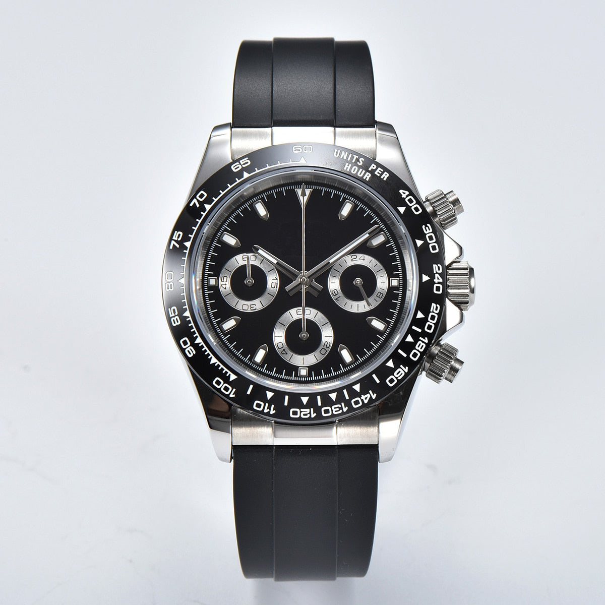 DIY Custom Logo Watch Dial watch 39mmVK63 watch VK63 movement men's watch chronograph electronic multifunctional watch*