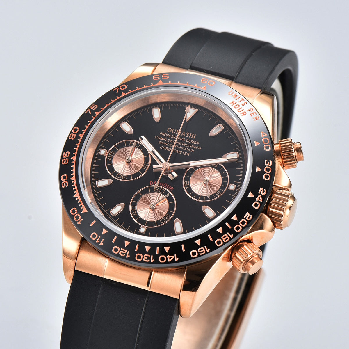 DIY Custom Logo Watch Dial watch 39mmVK63 watch VK63 movement men's watch chronograph electronic multifunctional watch*