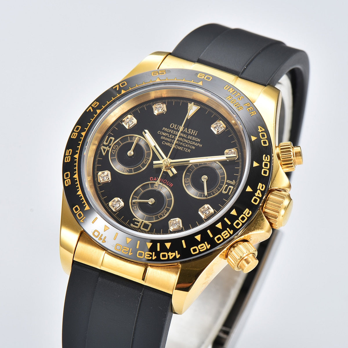 DIY Custom Logo Watch Dial watch 39mmVK63 watch VK63 movement men's watch chronograph electronic multifunctional watch*