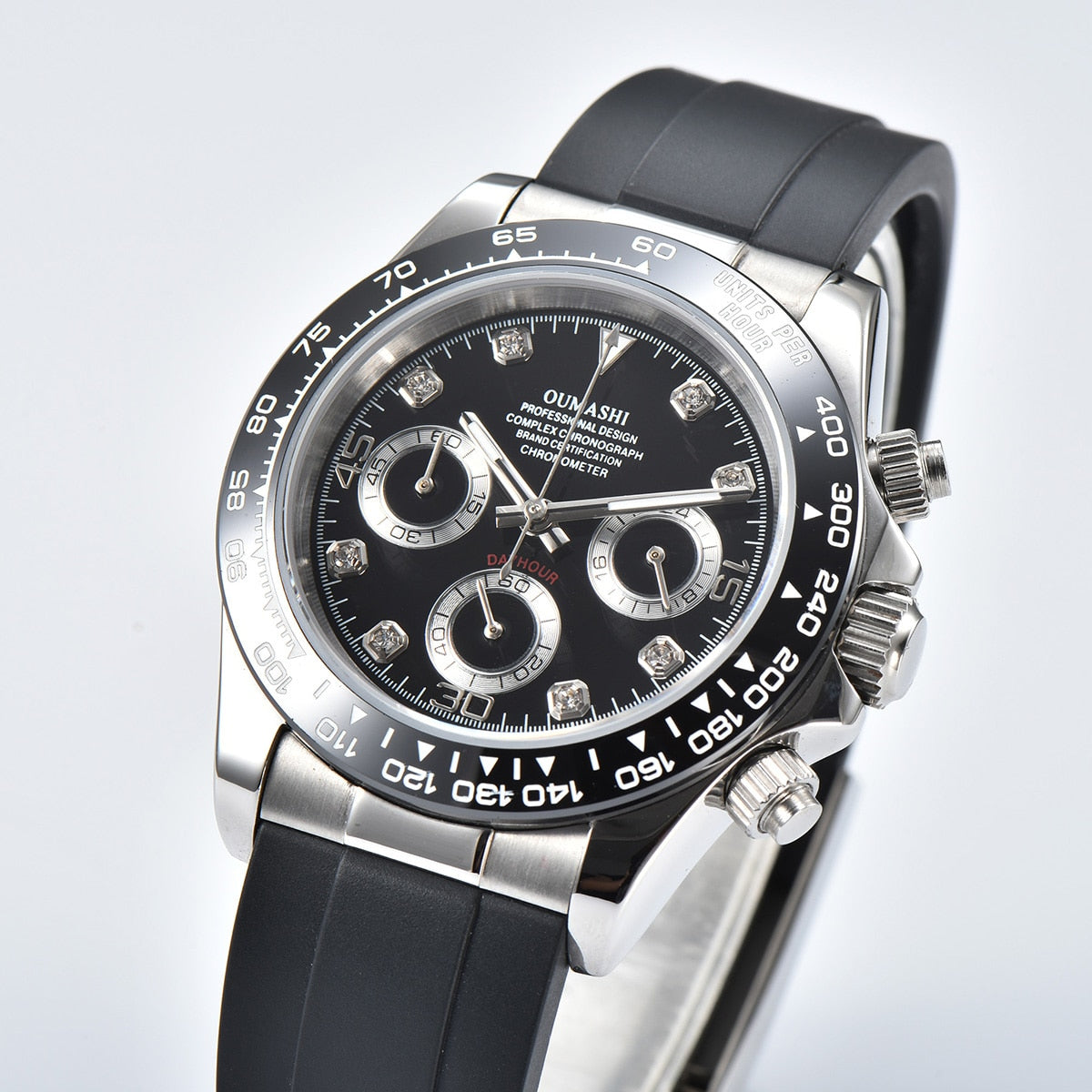 DIY Custom Logo Watch Dial watch 39mmVK63 watch VK63 movement men's watch chronograph electronic multifunctional watch*