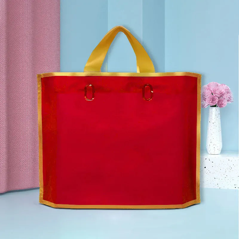 Custom logo frosted shopping bags plastic gift bags - TIMECRAFT