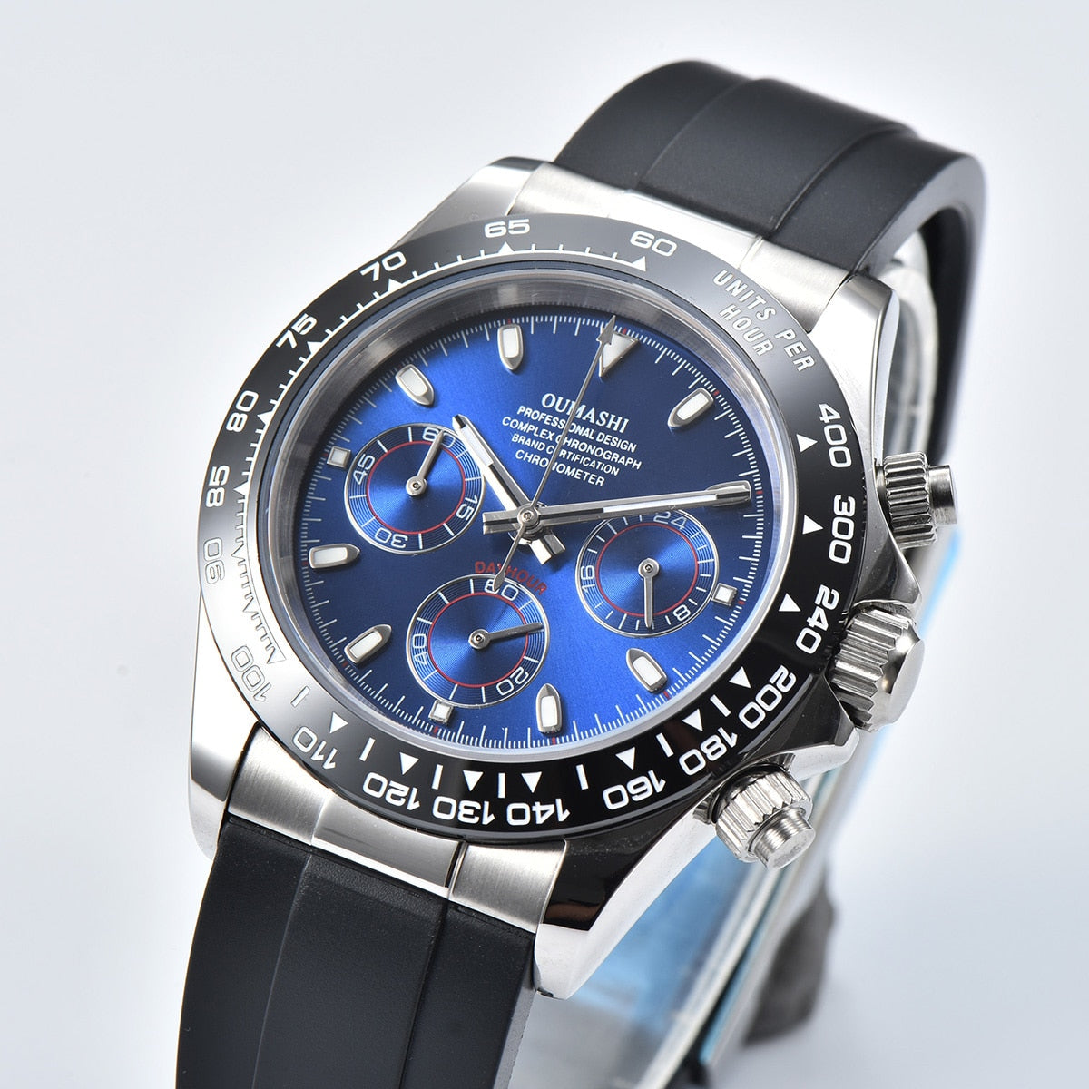 DIY Custom Logo Watch Dial watch 39mmVK63 watch VK63 movement men's watch chronograph electronic multifunctional watch*
