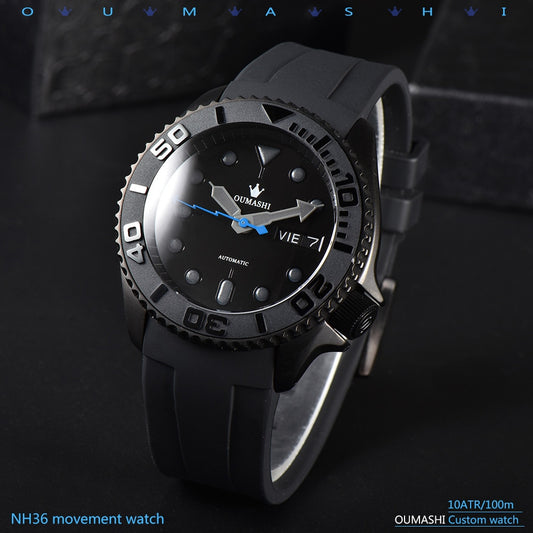 watch for men Nh36 007 watch 42mm NH36 men's automatic watch waterproof diving watch 42mm diameter Sapphire glass watch
