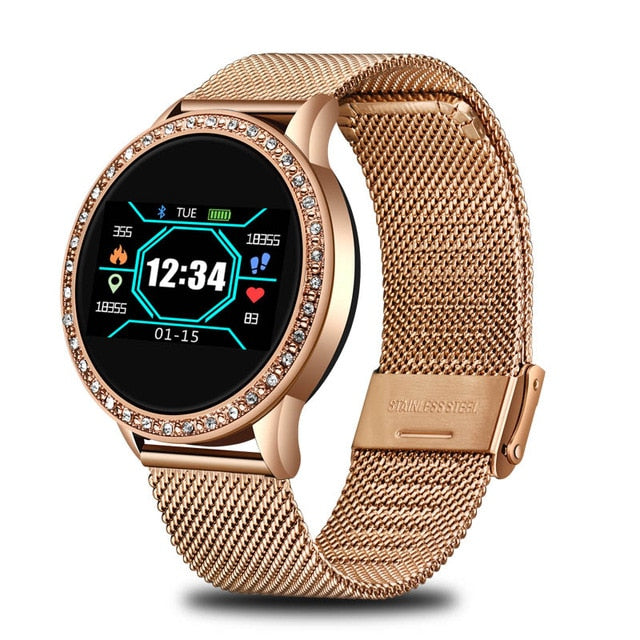 LIGE Ladies Smart Watch Women Blood Pressure Heart Rate Monitor Fitness tracker Sport Smart Band Alarm clock reminder Smartwatch - THEFASHIONBRANDS