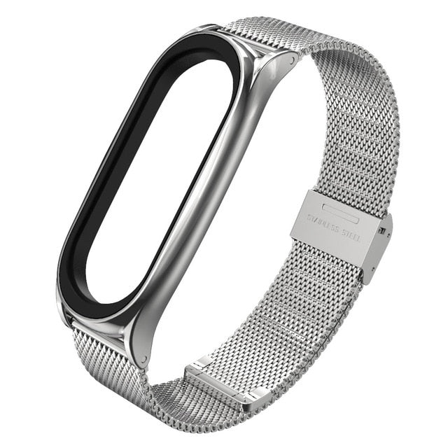 Mi Band 5 Strap For Xiaomi Mi Band 4 Strap Metal Milanese Stainless Steel  Compatible Bracelet Wrist Pulseira Mi band 3 Correa - THEFASHIONBRANDS