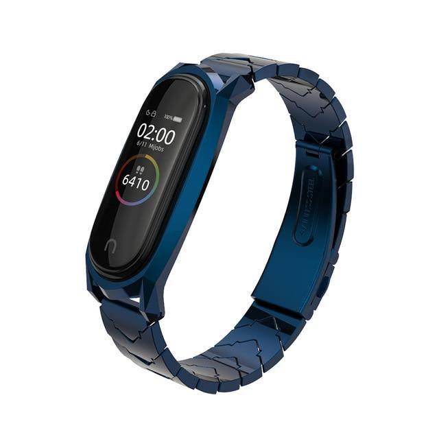 For Mi Band 5 Strap For Xiaomi Band 4 3 NFC Strap Bracelet Metal Stainless Steel Global Version Compatible Wristbands Correa - THEFASHIONBRANDS