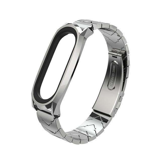 For Mi Band 5 Strap For Xiaomi Band 4 3 NFC Strap Bracelet Metal Stainless Steel Global Version Compatible Wristbands Correa - THEFASHIONBRANDS