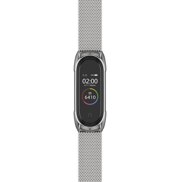 For Mi Band 5 Strap For Xiaomi Band 4 3 NFC Strap Bracelet Metal Stainless Steel Global Version Compatible Wristbands Correa - THEFASHIONBRANDS
