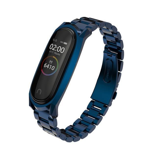 For Mi Band 5 Strap For Xiaomi Band 4 3 NFC Strap Bracelet Metal Stainless Steel Global Version Compatible Wristbands Correa - THEFASHIONBRANDS