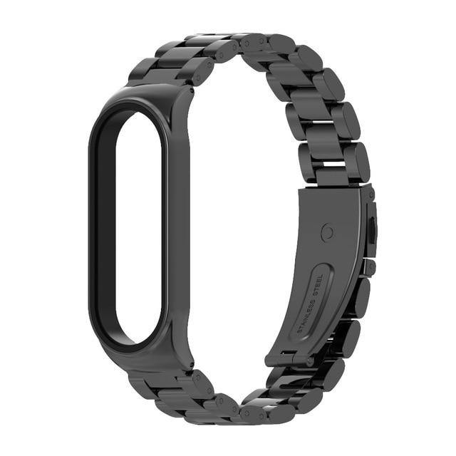For Mi Band 5 Strap For Xiaomi Band 4 3 NFC Strap Bracelet Metal Stainless Steel Global Version Compatible Wristbands Correa - THEFASHIONBRANDS