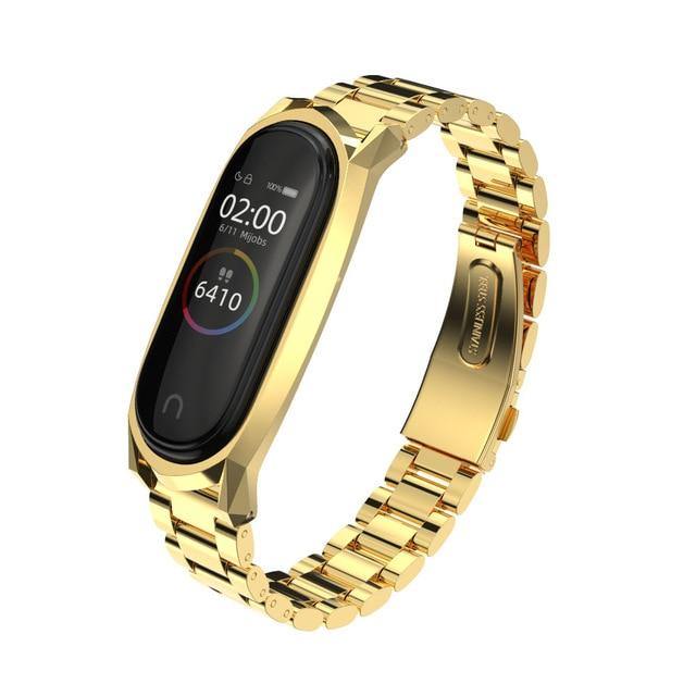 For Mi Band 5 Strap For Xiaomi Band 4 3 NFC Strap Bracelet Metal Stainless Steel Global Version Compatible Wristbands Correa - THEFASHIONBRANDS